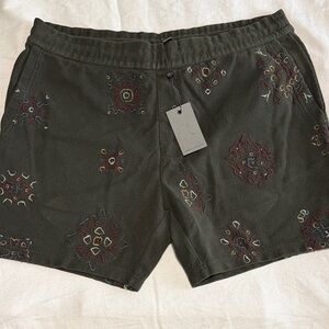 John Varvatos Embroidered Men's Shorts New Size Large